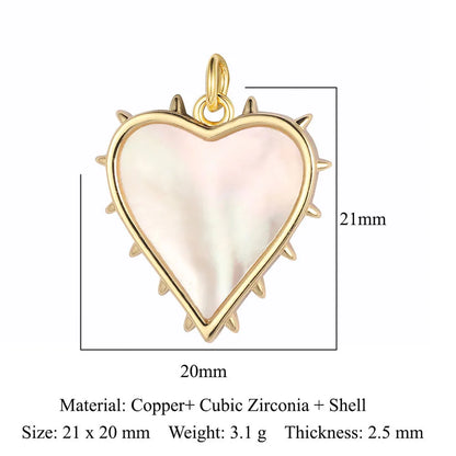 Simple Style Sun Heart Shape Butterfly Copper Plating Inlay Zircon Gold Plated Silver Plated Jewelry Accessories