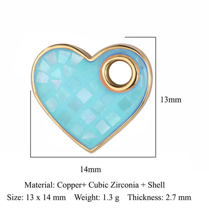 Simple Style Sun Heart Shape Butterfly Copper Plating Inlay Zircon Gold Plated Silver Plated Jewelry Accessories