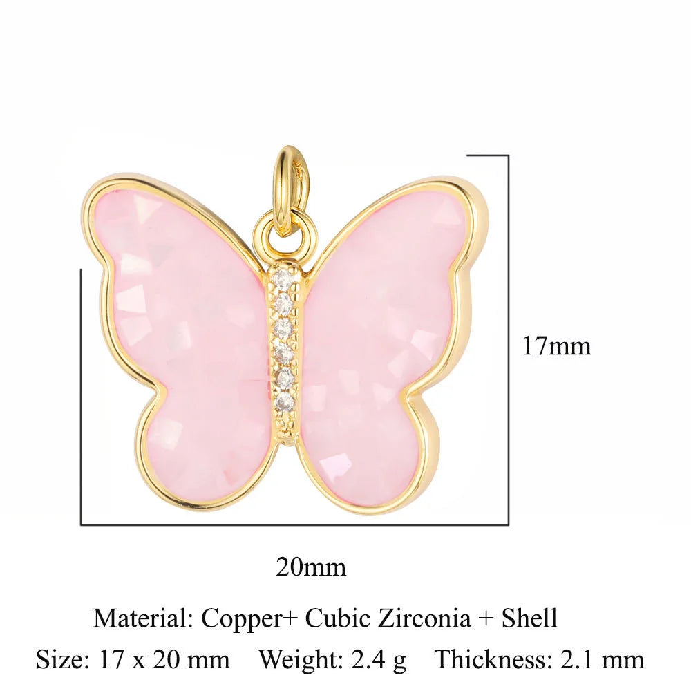 Simple Style Sun Heart Shape Butterfly Copper Plating Inlay Zircon Gold Plated Silver Plated Jewelry Accessories