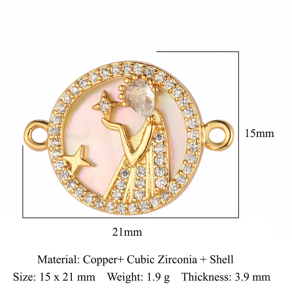 Simple Style Sun Heart Shape Butterfly Copper Plating Inlay Zircon Gold Plated Silver Plated Jewelry Accessories