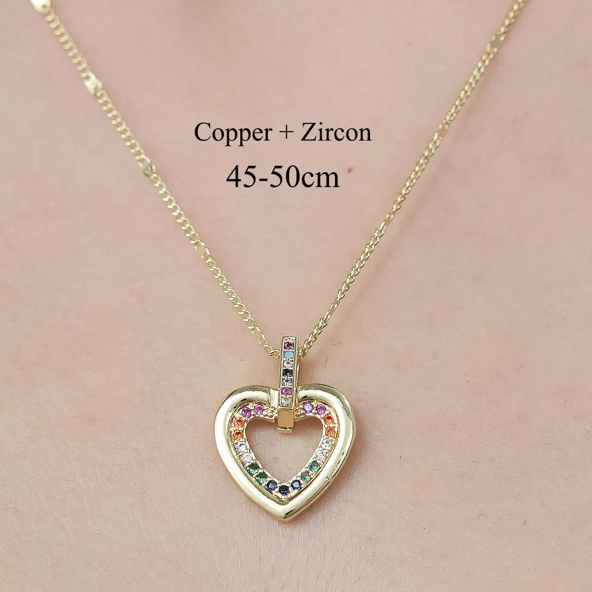 Copper Simple Style Plating Inlay Snake Sun Butterfly Zircon Pendant Necklace