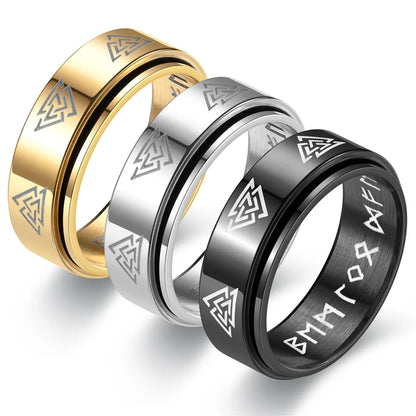 Simple Style Symbol Stainless Steel Unisex Rings