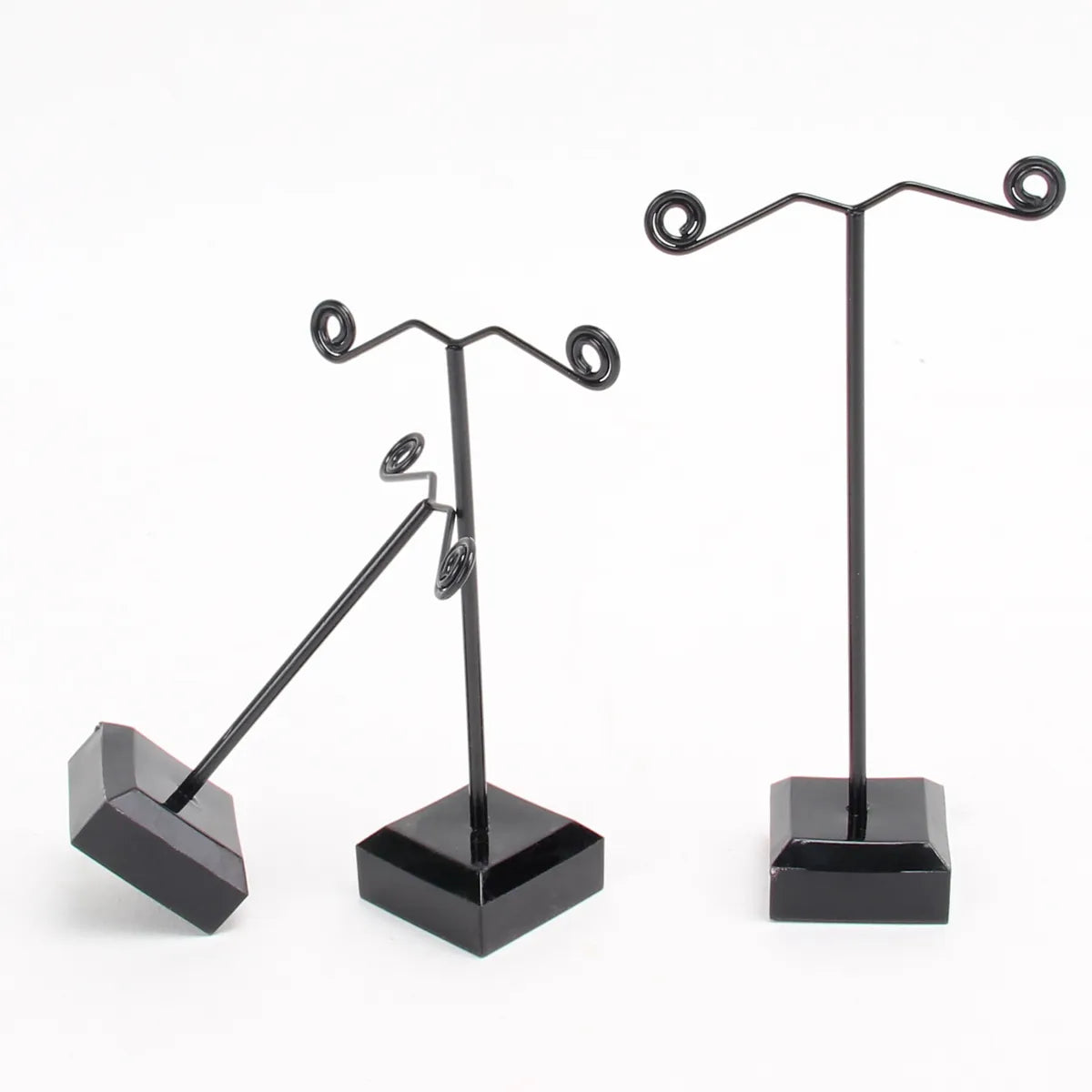 Simple Style T Shape Arylic Metal Jewelry Rack