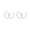 Simple Style The Answer Imitation Pearl Sterling Silver Women'S Earrings