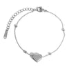 Simple Style Titanium Steel Heart Water Drop Bell Pattern Electroplated Necklace Bracelet Accessories For Women