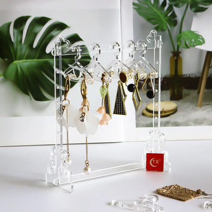 Simple Style Transparent Arylic Jewelry Display