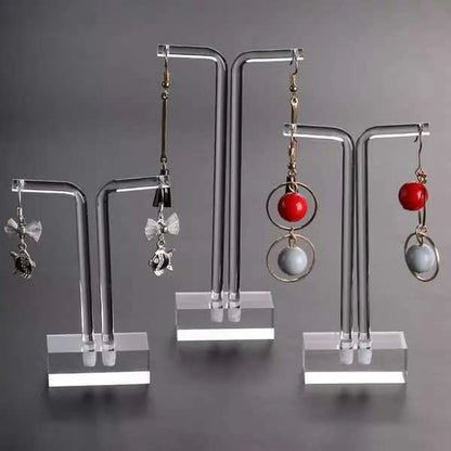 Simple Style Transparent Arylic Jewelry Rack