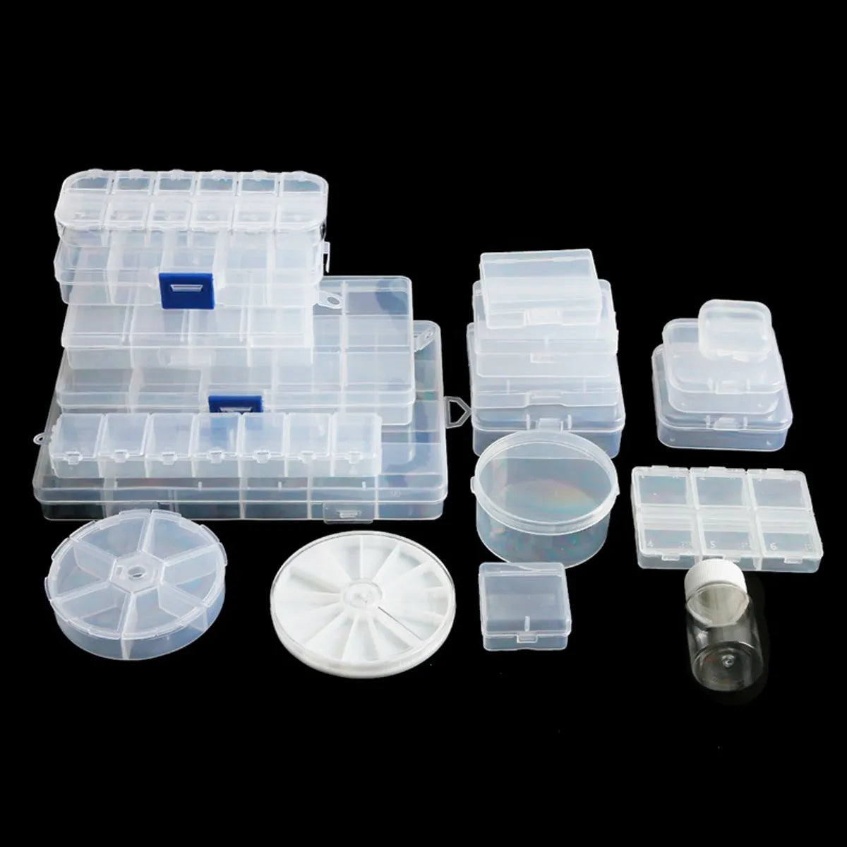 Simple Style Transparent Plastic Jewelry Boxes