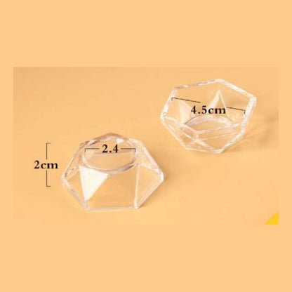 Simple Style Transparent Plastic Jewelry Rack