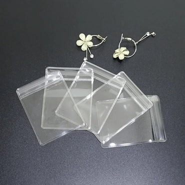 Simple Style Transparent PVC Jewelry Packaging Bags