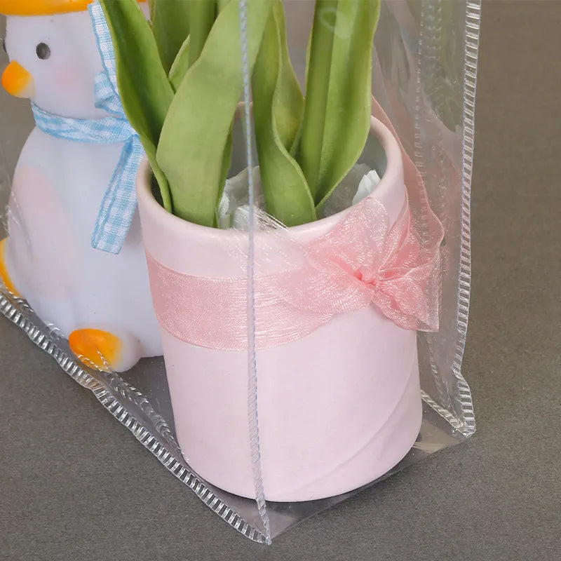 Simple Style Transparent PVC Party Gift Wrapping Supplies