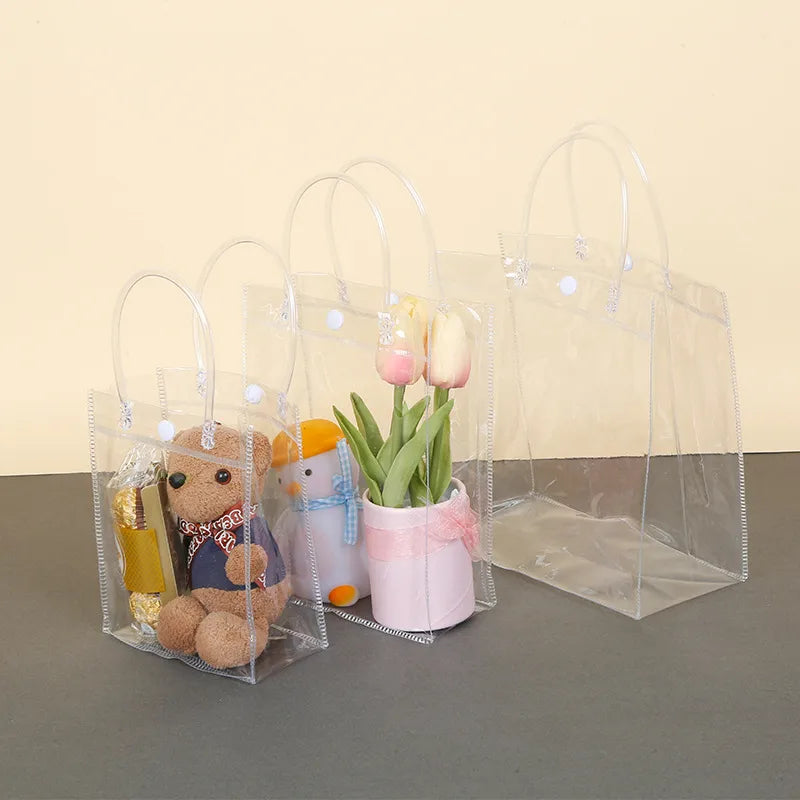 Simple Style Transparent PVC Party Gift Wrapping Supplies