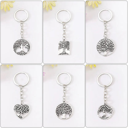 Simple Style Tree Alloy Plating Bag Pendant Keychain