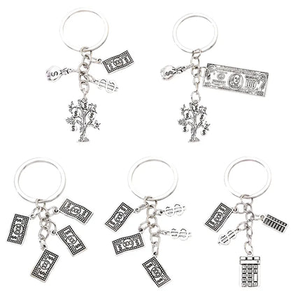 Simple Style Tree Dollar Alloy Plating Bag Pendant Keychain