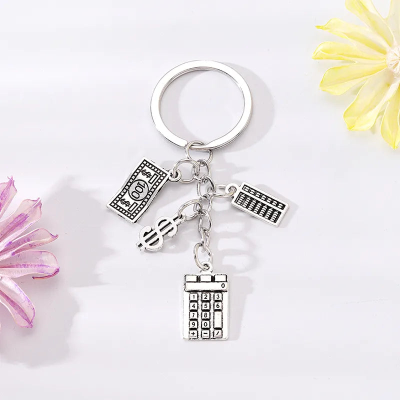 Simple Style Tree Dollar Alloy Plating Bag Pendant Keychain