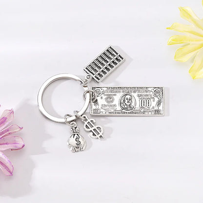 Simple Style Tree Dollar Alloy Plating Bag Pendant Keychain