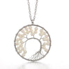 Simple Style Tree Imitation Pearl Alloy Wholesale Pendant Necklace