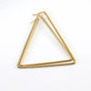 Simple Style Triangle Geometric Stainless Steel Earrings Polishing Stainless Steel Earrings