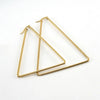 Simple Style Triangle Geometric Stainless Steel Earrings Polishing Stainless Steel Earrings