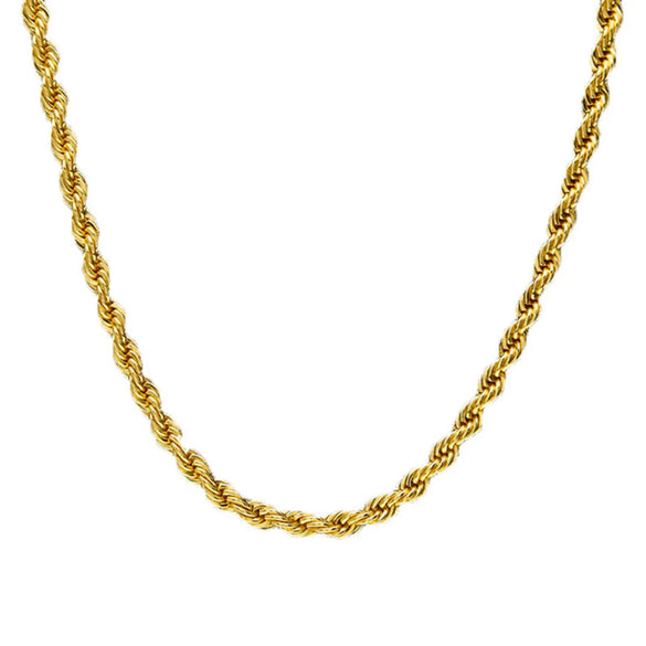 Simple Style Twist Iron Gold Plated Necklace 1 Piece
