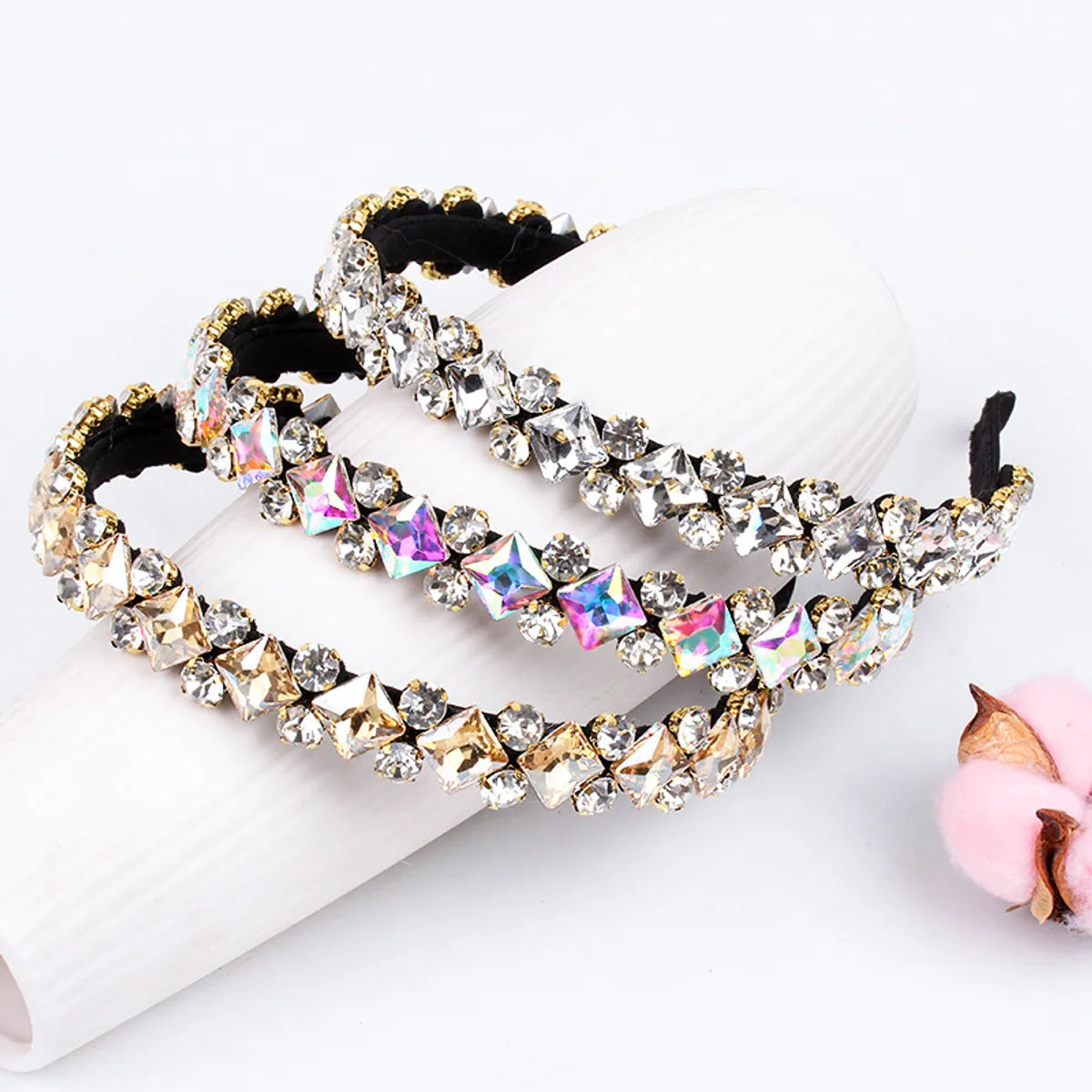 Women'S Simple Style U Shape Rhinestone Hair Band