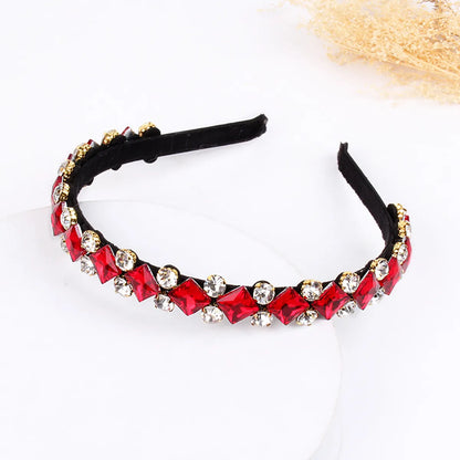 Women'S Simple Style U Shape Rhinestone Hair Band