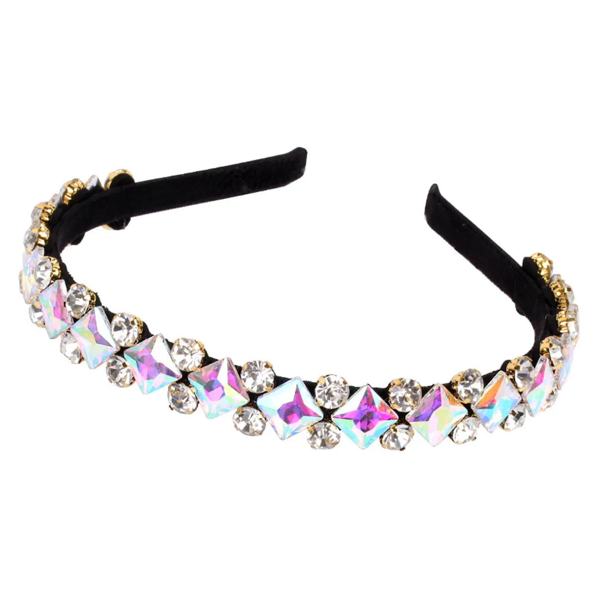 Women'S Simple Style U Shape Rhinestone Hair Band