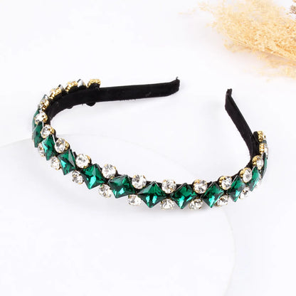 Women'S Simple Style U Shape Rhinestone Hair Band