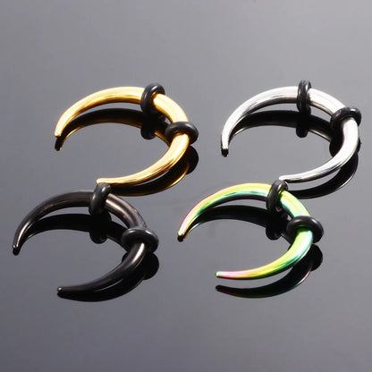 Simple Style U Shape Stainless Steel Plating Earrings 1 Piece