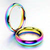 Stainless Steel 18K Gold Plated Simple Style Plating U Shape Rings