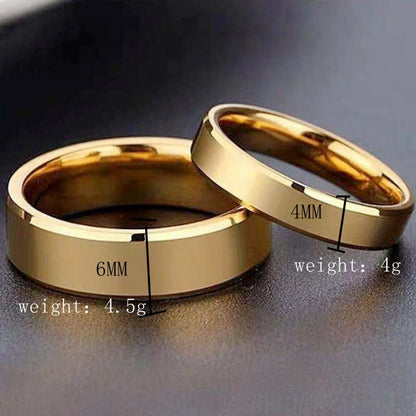 Simple Style U Shape Stainless Steel Plating Rings 1 Piece