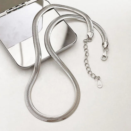 Simple Style U Shape Titanium Steel Polishing Plating Necklace