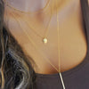 Simple Style Water Droplets Alloy Layered Plating Necklace
