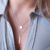 Simple Style Water Droplets Alloy Layered Plating Necklace