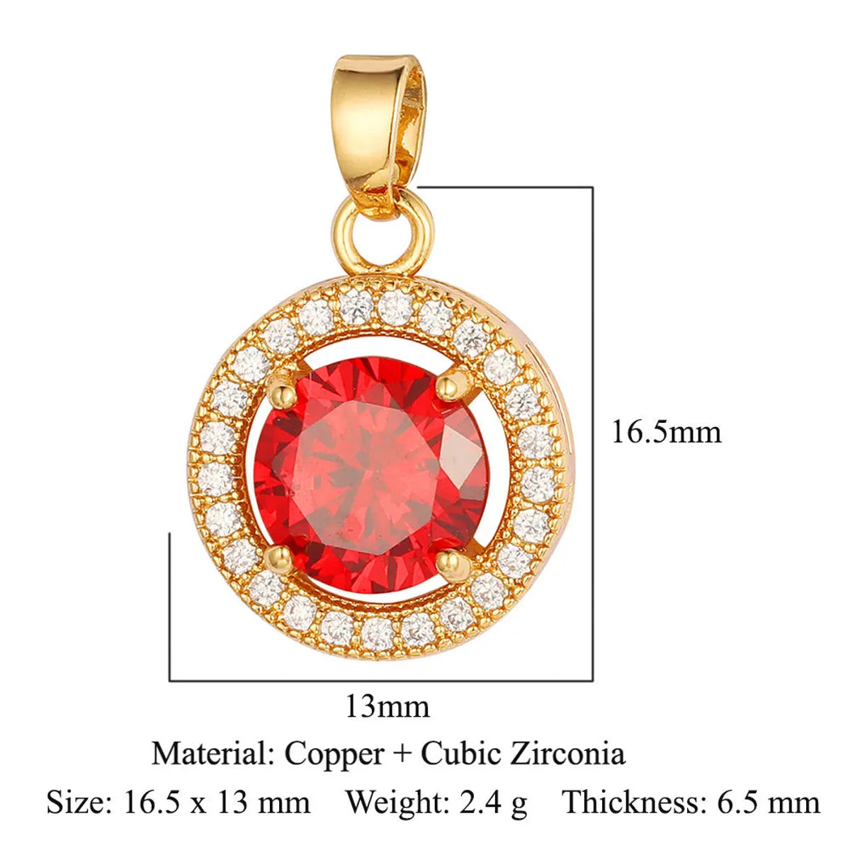 Simple Style Water Droplets Heart Shape Zircon Copper Wholesale Charms Jewelry Accessories