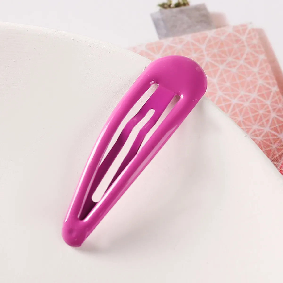 Simple Style Water Droplets Metal Stoving Varnish Hair Clip 1 Piece