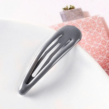 Simple Style Water Droplets Metal Stoving Varnish Hair Clip 1 Piece