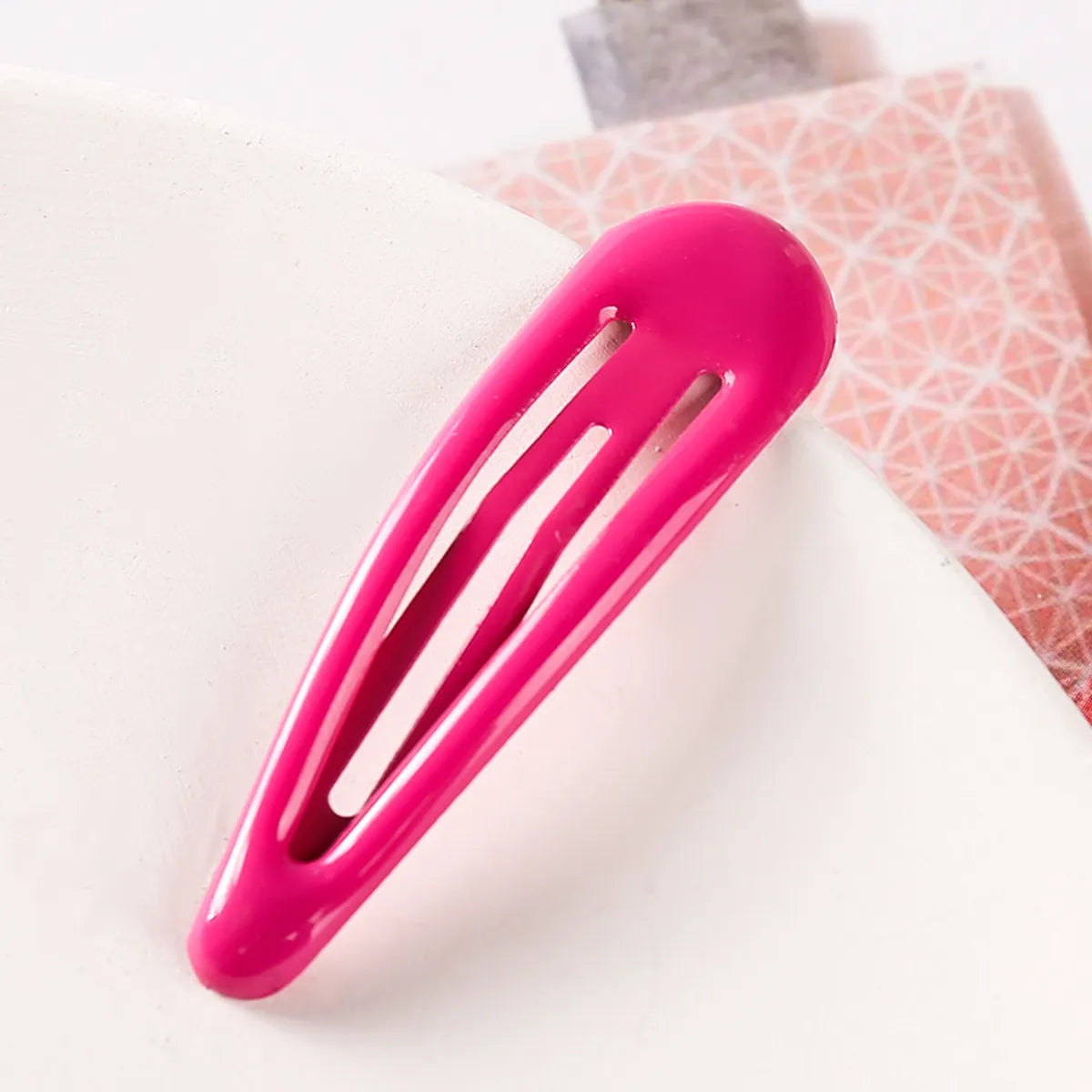 Simple Style Water Droplets Metal Stoving Varnish Hair Clip 1 Piece