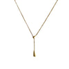Simple Style Water Droplets Titanium Steel Plating Pendant Necklace