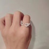 Simple Style Waves Copper Artificial Crystal Rings In Bulk