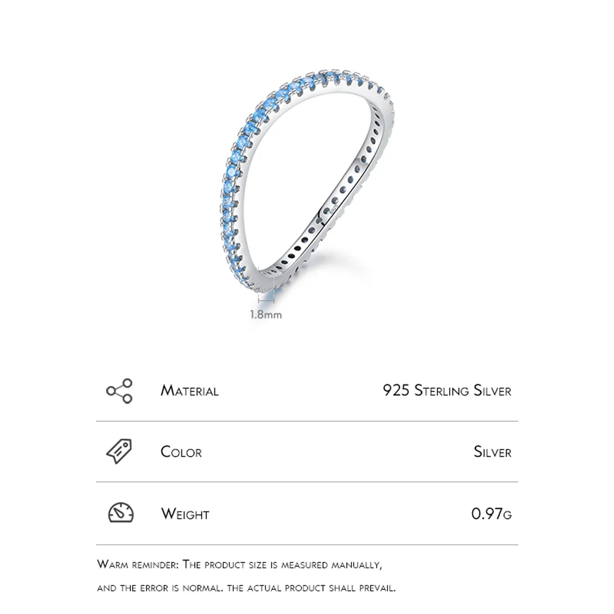 Simple Style Waves Silver Plating Inlay Zircon Rings