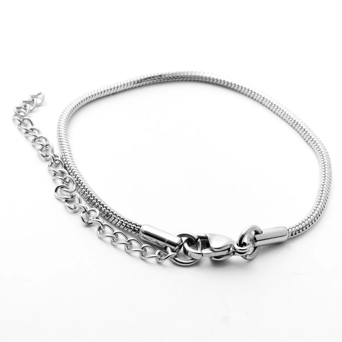 Simple Style Waves Stainless Steel Polishing Bracelets