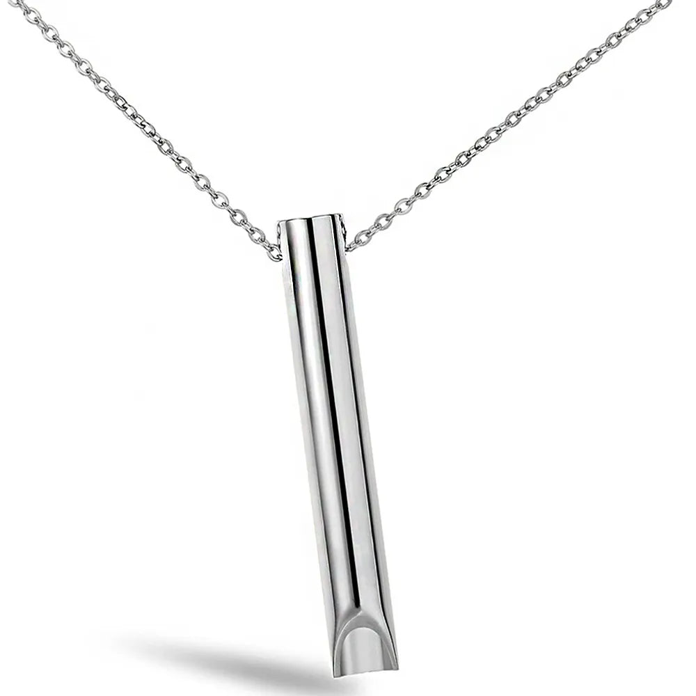 Simple Style Whistle 304 Stainless Steel Men'S Pendant Necklace