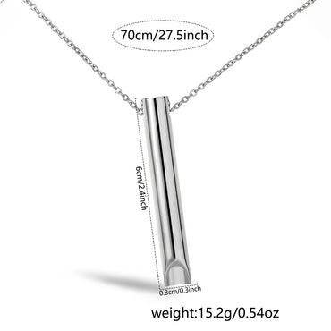 Simple Style Whistle 304 Stainless Steel Men'S Pendant Necklace