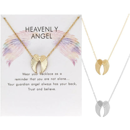 Simple Style Wings Alloy Women's Necklace 1 Piece