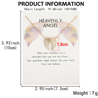 Simple Style Wings Alloy Women's Necklace 1 Piece