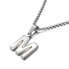 Shell Titanium Steel 18K Gold Plated Letter Necklace