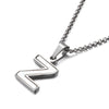 Shell Titanium Steel 18K Gold Plated Letter Necklace