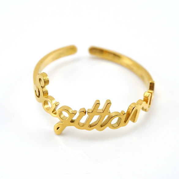 Simple 316L Stainless Steel Constellation Ring Jewelry Electroplated For Women