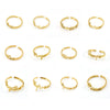 Simple 316L Stainless Steel Constellation Ring Jewelry Electroplated For Women